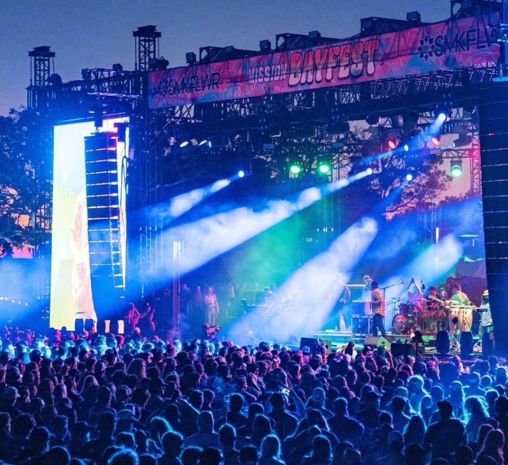 people at a music festival in San Diego