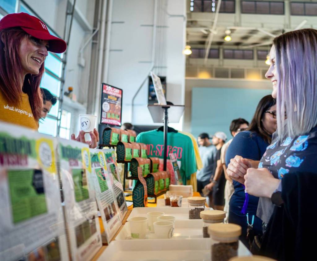 women at a coffee festival