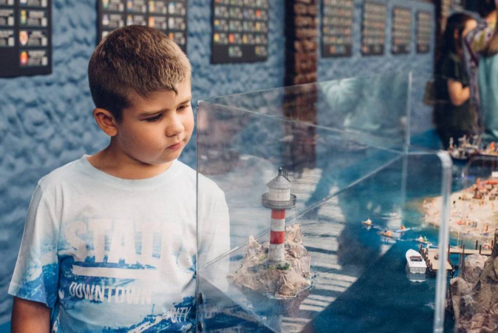 boy in a museum