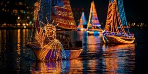 San Diego Bay Parade of Lights: map, route, and arrival times