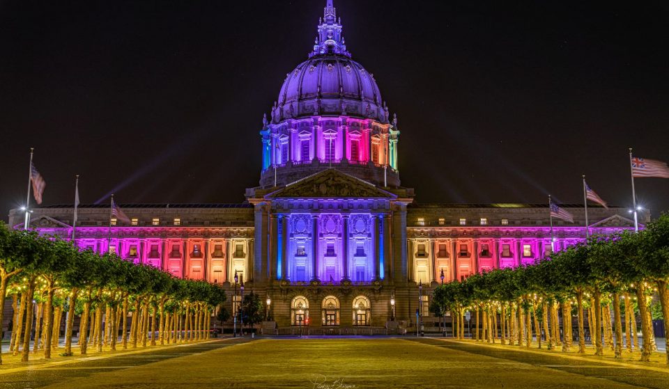 SF City Hall Is Going All Out On Lighting For Pride, Juneteenth, Trans March, And More