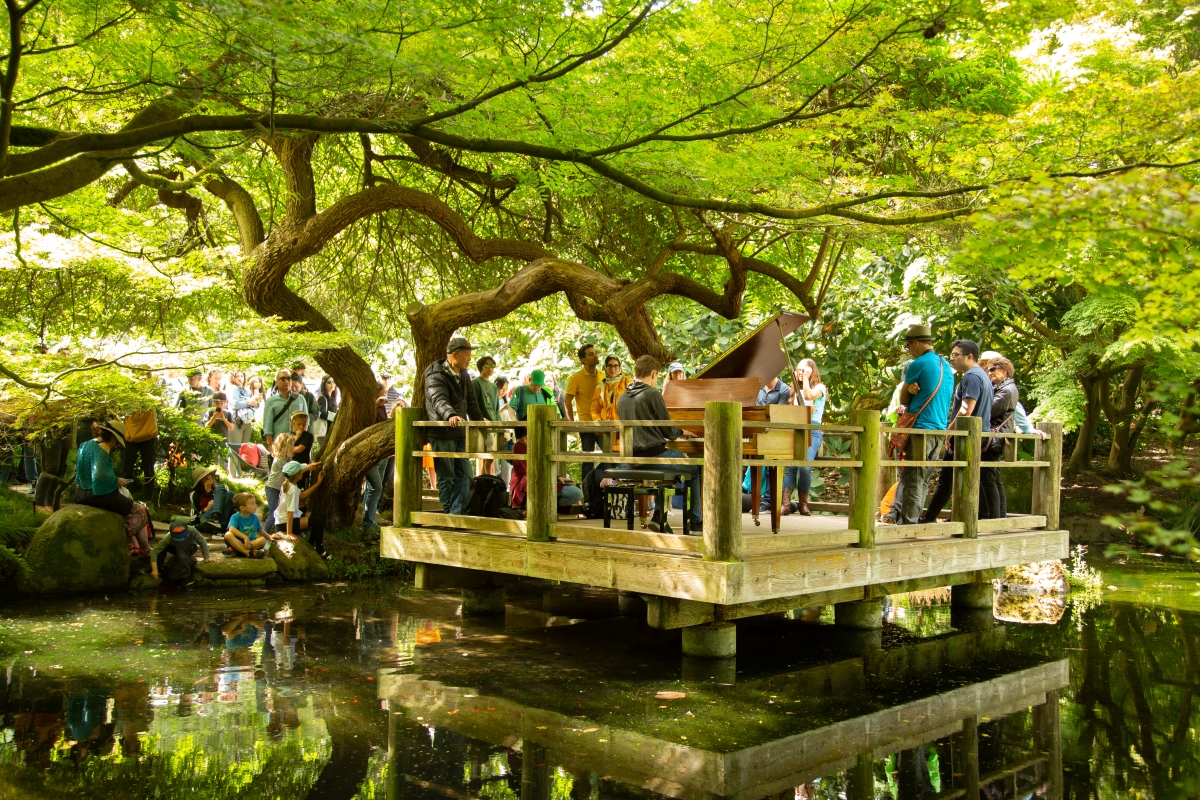 San Francisco’s 55-acre botanical garden is placing 12 pianos throughout the gardens for 11 days of free music