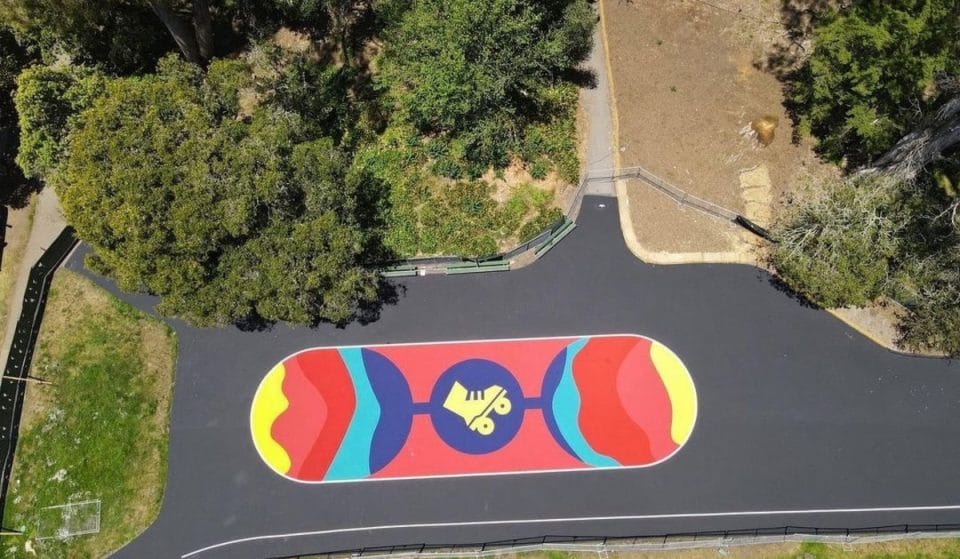 GG Park’s Skatin’ Place Has Unveiled Its Giant New Psychedelic Ground Mural