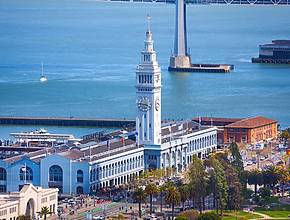 El histórico Ferry Building de San Francisco se transformará este fin de semana en una gran fiesta de baile matutina, con yoga a las 10 de la mañana y un DJ secreto