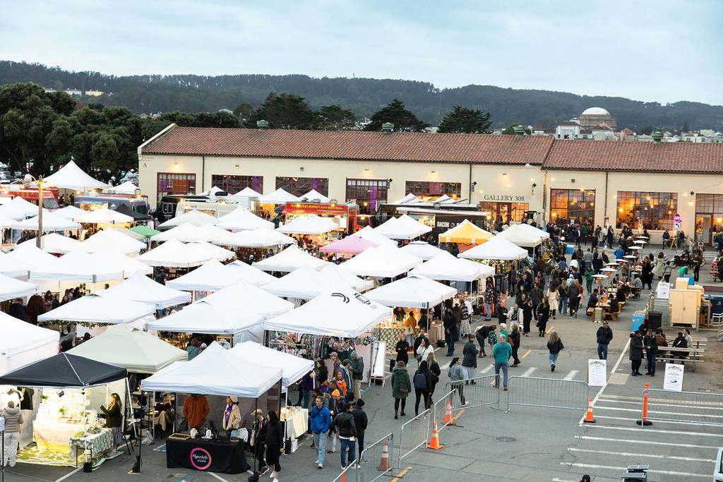a market at Fort Mason Center in San Francisco