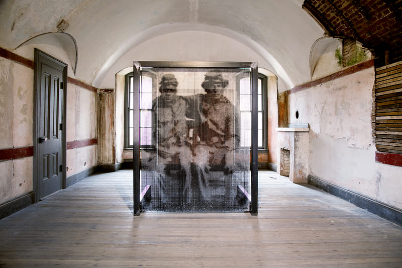 'Soldiers' by Cosmo Whyte at Fort Point Black Gold exhibition.