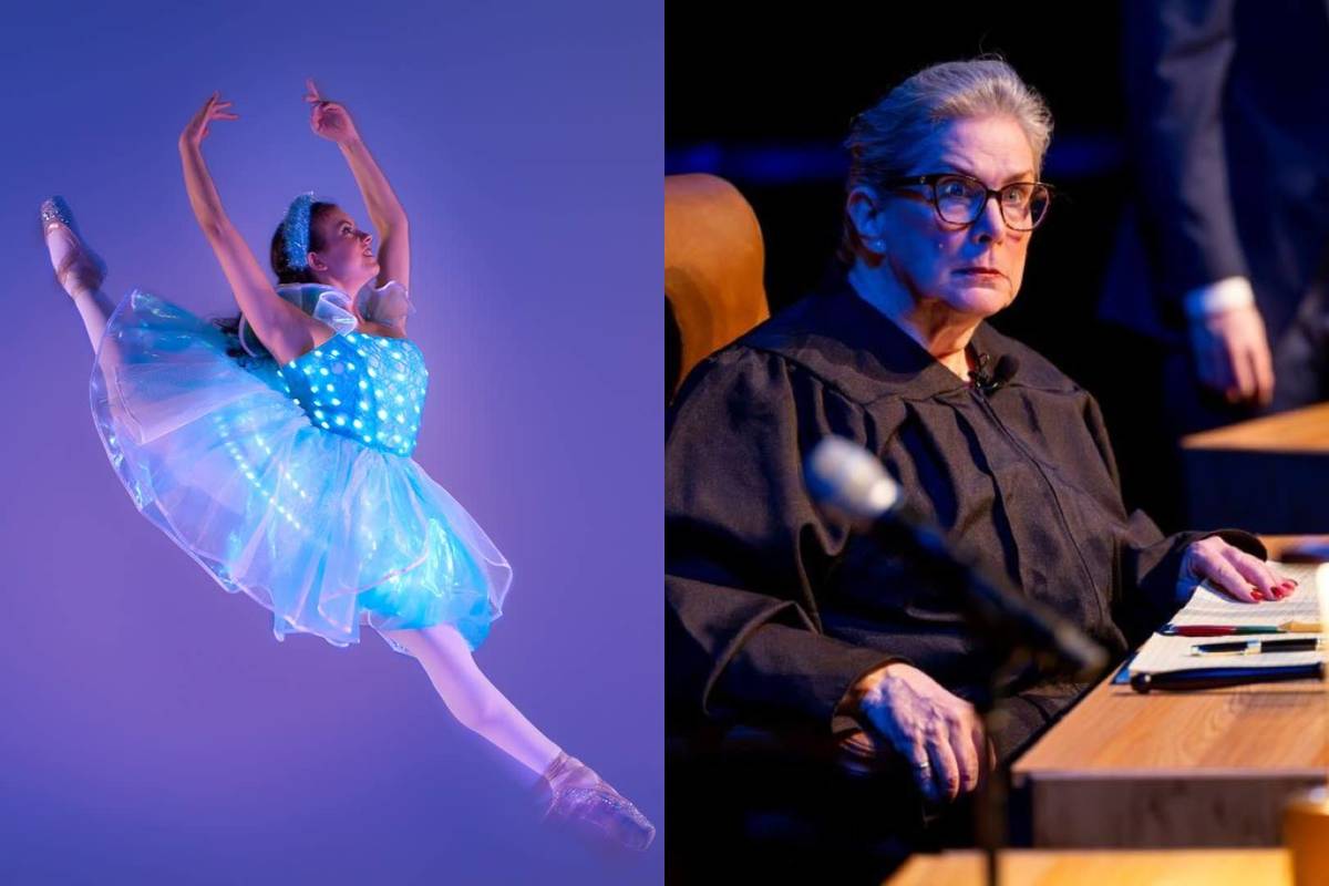 collage image of ballet of lights and an actress from the jury experience