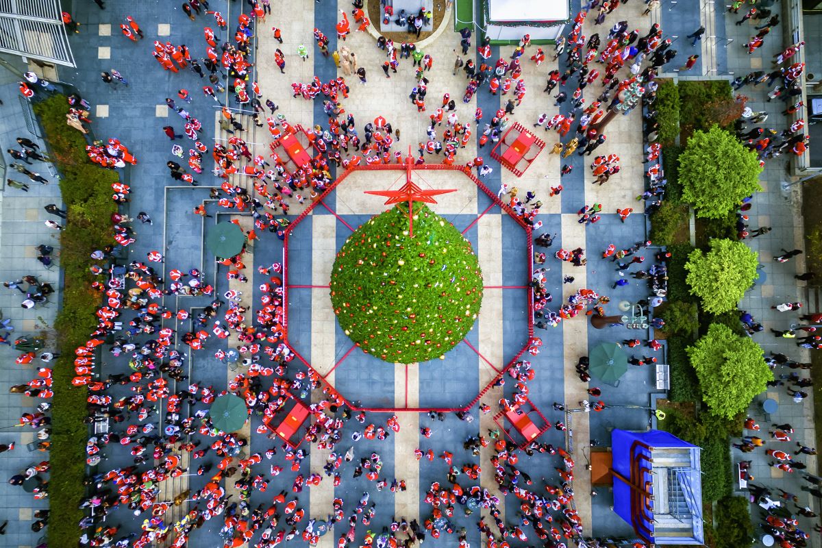 Guía navideña y festiva de SF's 2024 Union Square, image size:1200x800