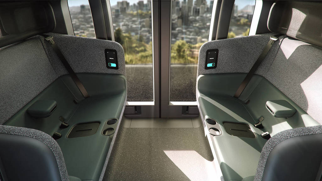 Interior of Zoox car