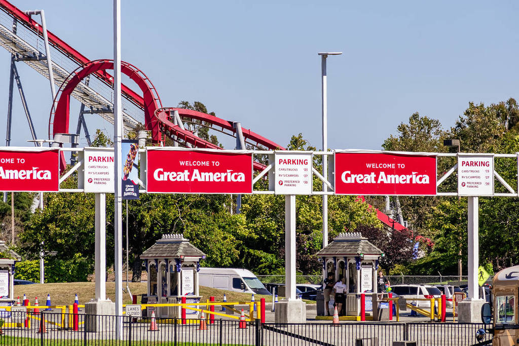 Entrada al Great America de California