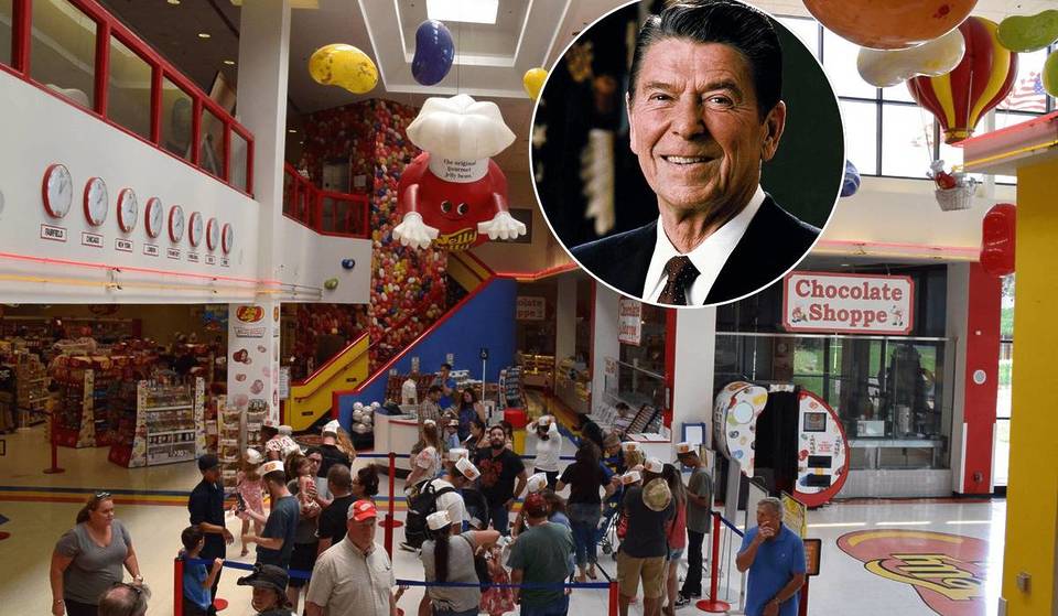Esta fábrica de caramelos de la Bahía de San Francisco está llena de recuerdos de Ronald Reagan.