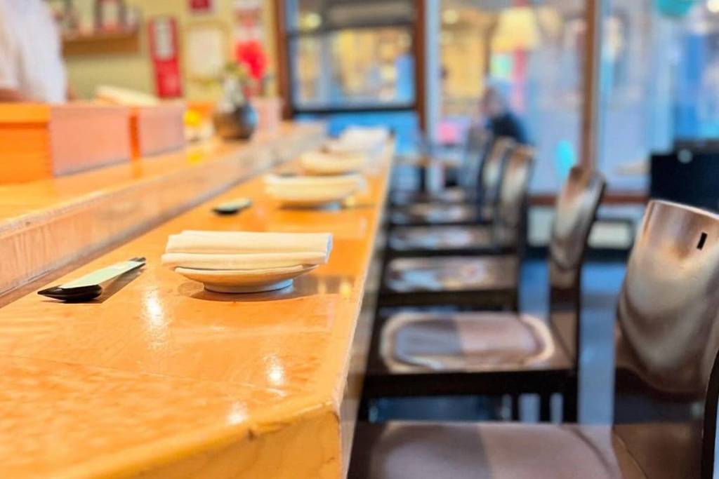 Sushi Ran omakase counter.