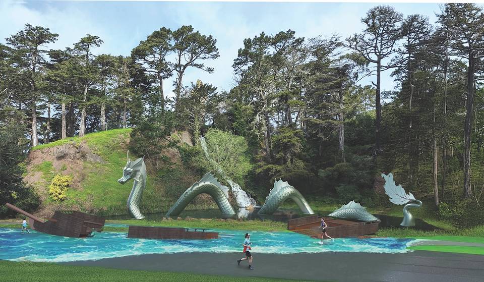 Una enorme serpiente marina llegará al Golden Gate Park en julio