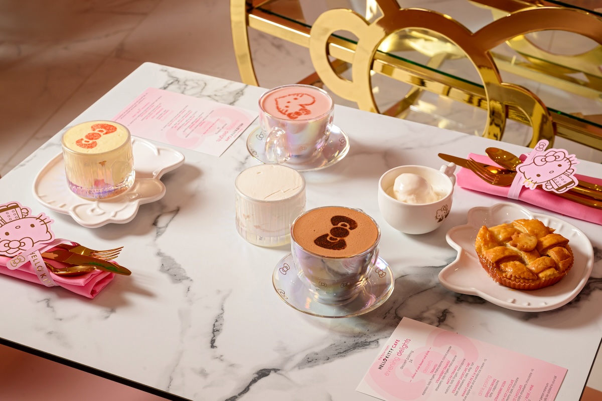 hello kitty themed desserts on a table