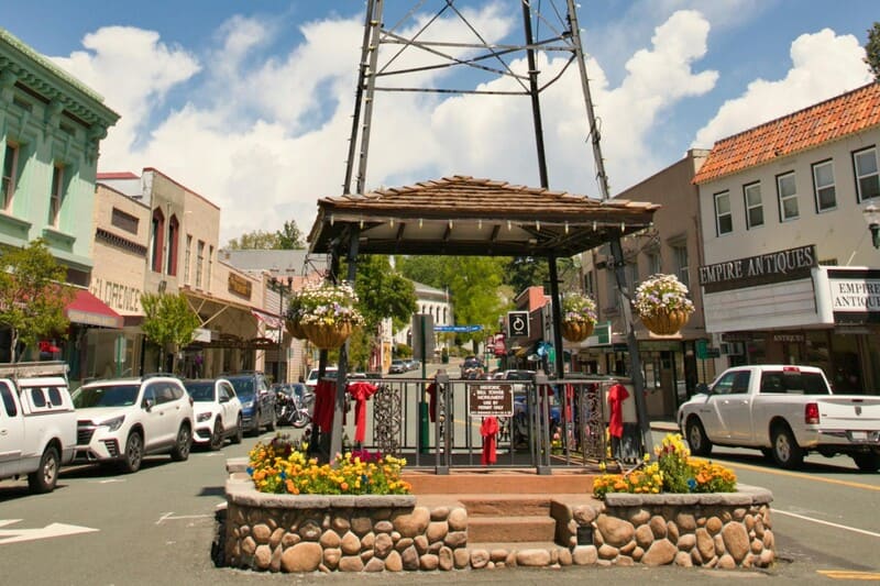 Historical water tower in Healdsburg, CA