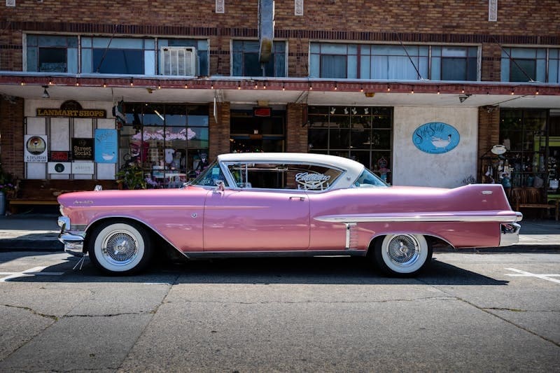 Pink lowrider in Petaluma, CA