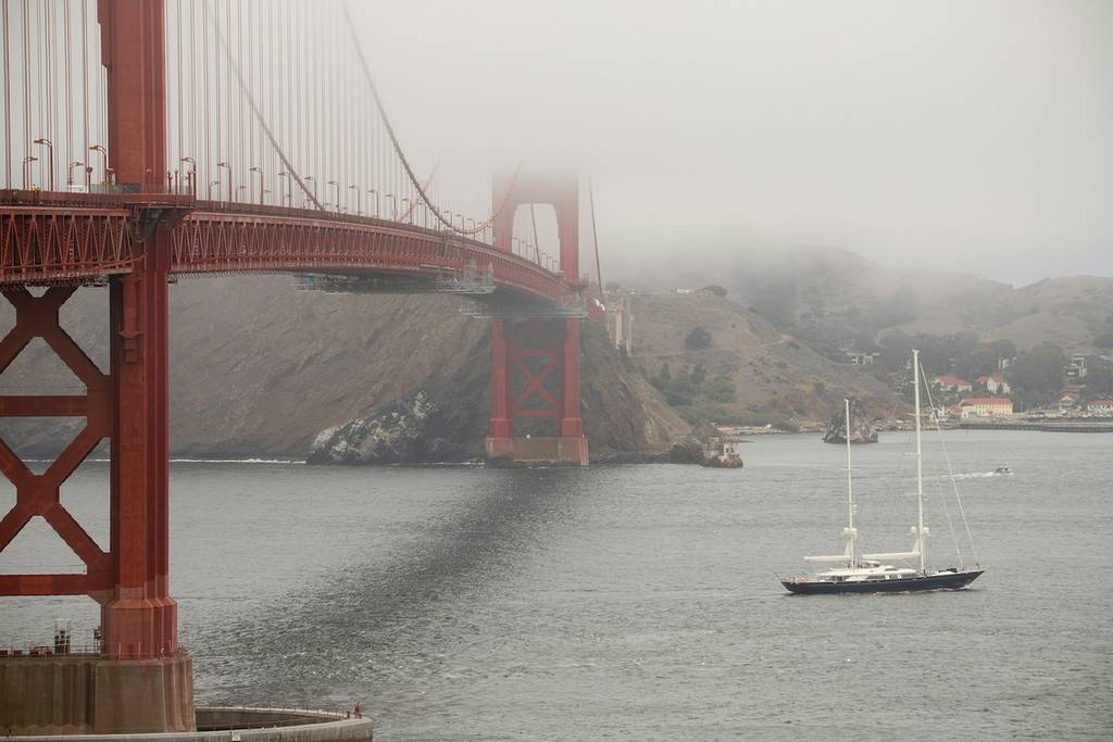 SF on a cold foggy day