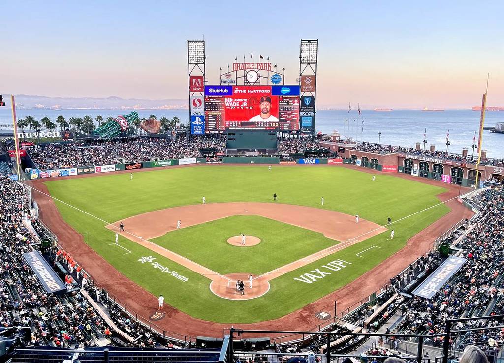 Oracle Park en un día soleado en San Francisco