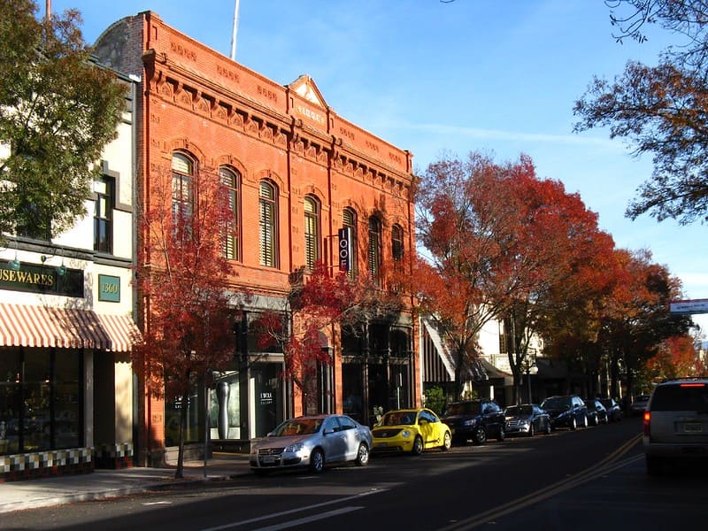 St. Helena's Main Street.