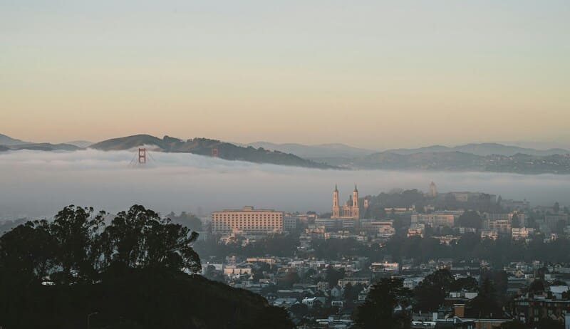 Fog layer in San Francisco