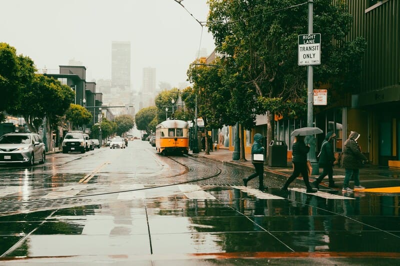 Rainy day in San Francisco