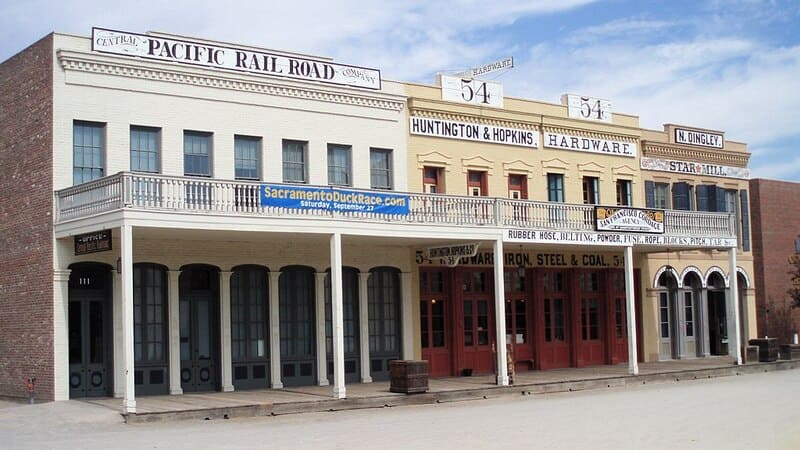 Old Sacramento building facades