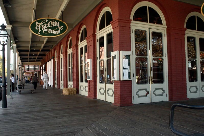 Old Town Sacramento building facade.