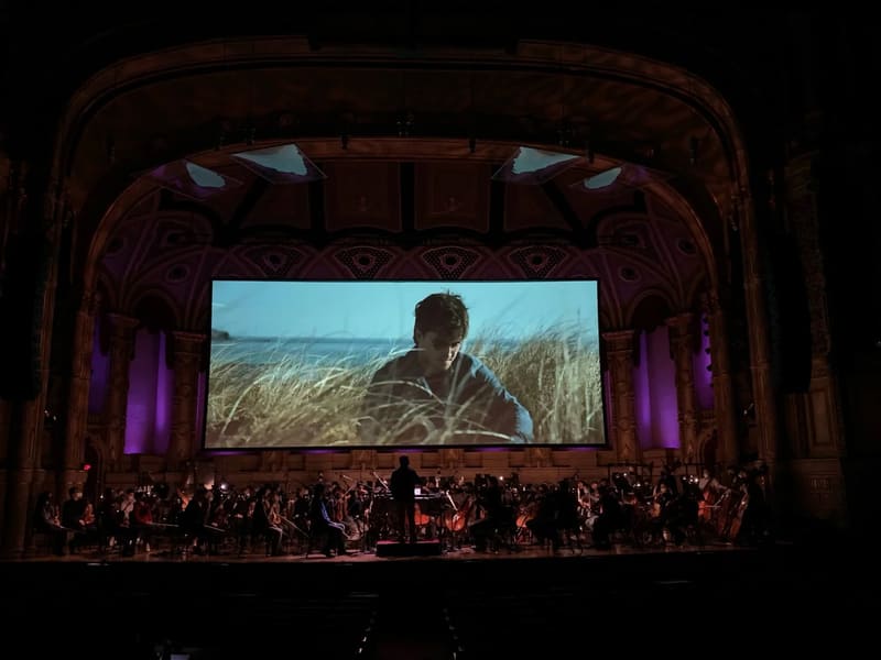A live symphony orchestra plays at the Harry Potter film concert series