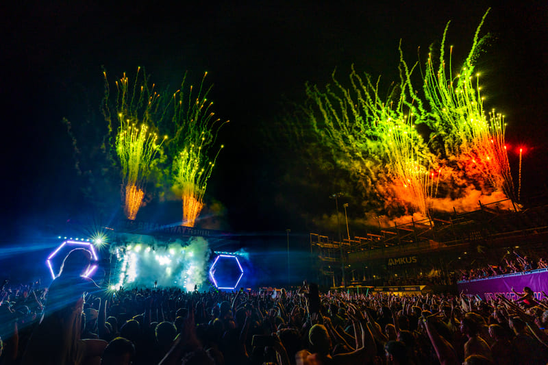 Fireworks at Breakaway Music Festival
