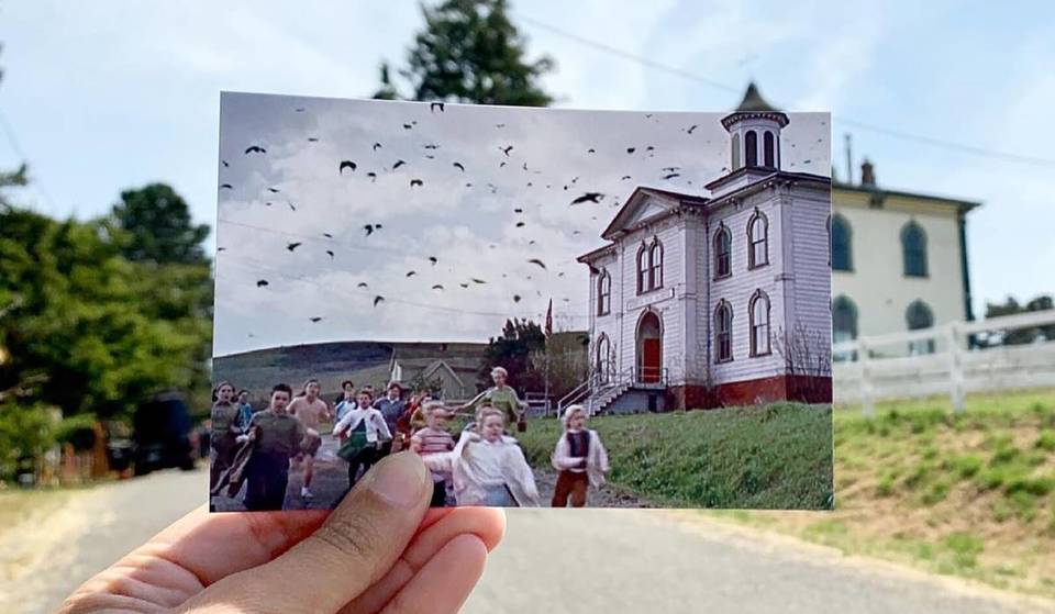 These Are All The Bay Area Filming Locations From Hitchcock&#8217;s &#8216;The Birds&#8217; — Including An 1873 Schoolhouse And A Church Photographed By Ansel Adams
