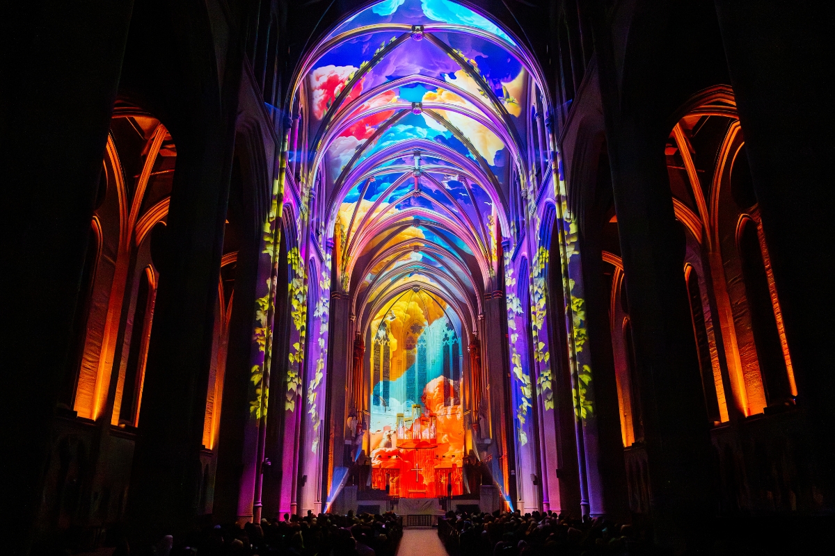 Light fills Grace Cathedral