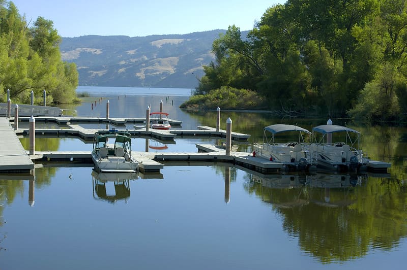 Boat docks in Clearlake, CA