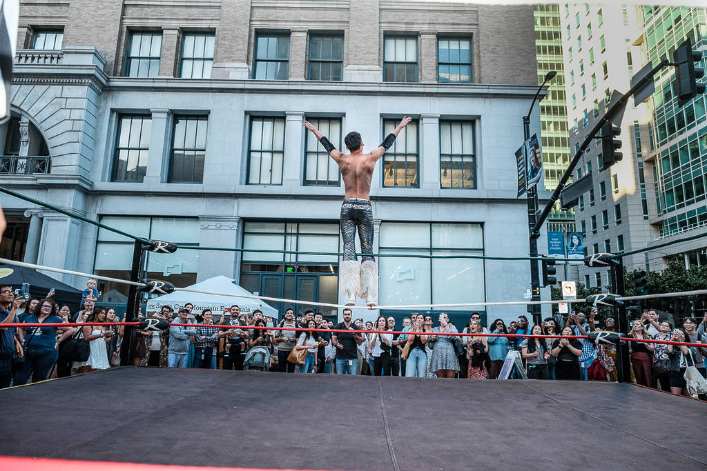 un luchador en el ring