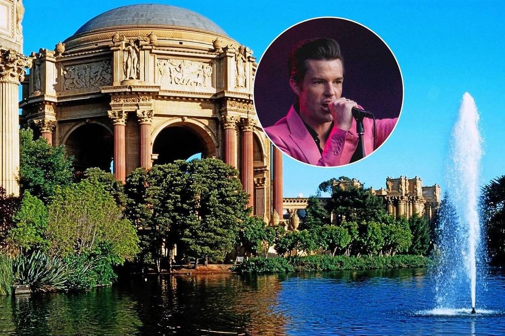 Concierto de The Killers en el Palacio de Bellas Artes de San Francisco.