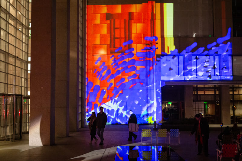 Let's Glow SF light installation