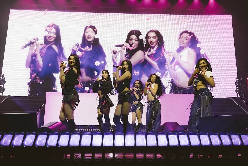 KATSEYE performing on stage