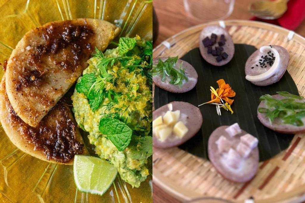 Guaca-mol from Popoca / Khanom Krok from Tanzie's Cafe