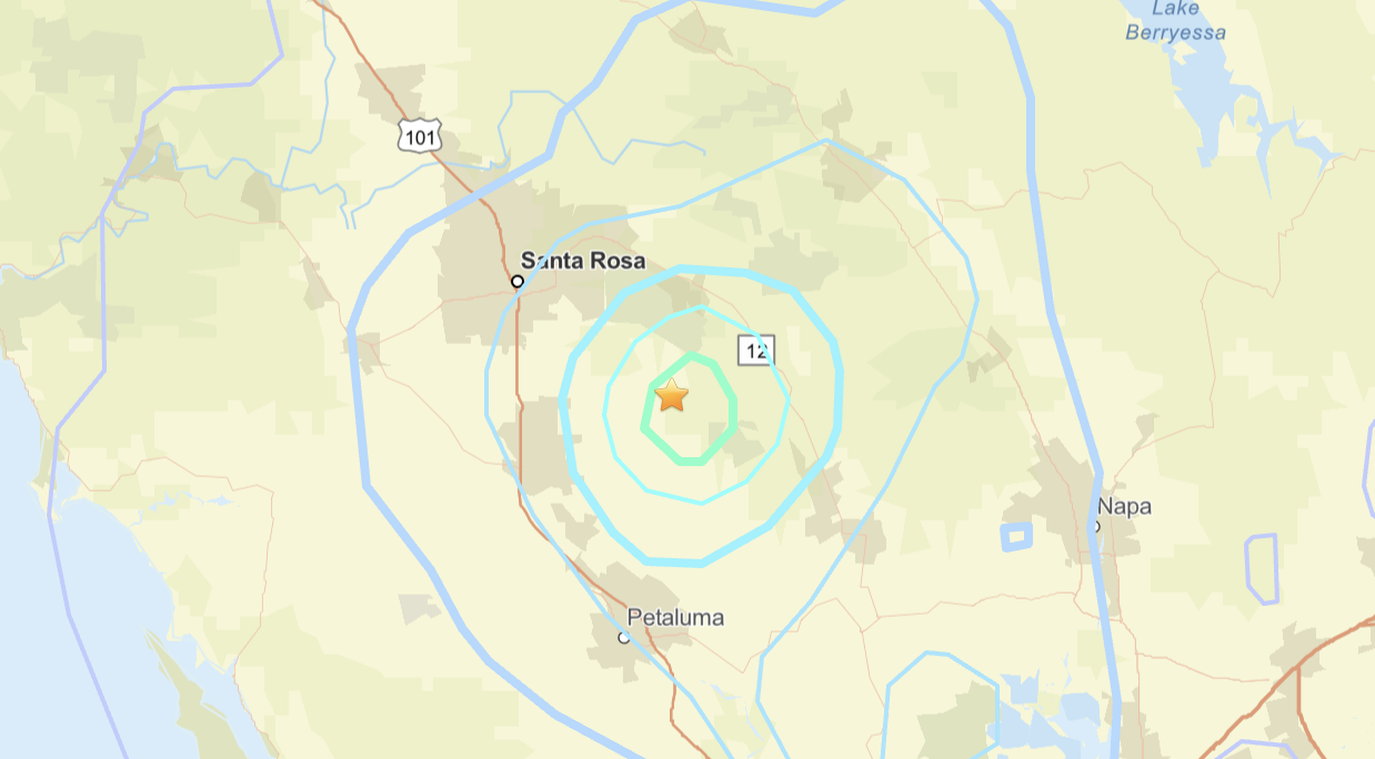 Hoy se ha producido un terremoto de 4,0 grados al norte de San Francisco., image size:1238x684