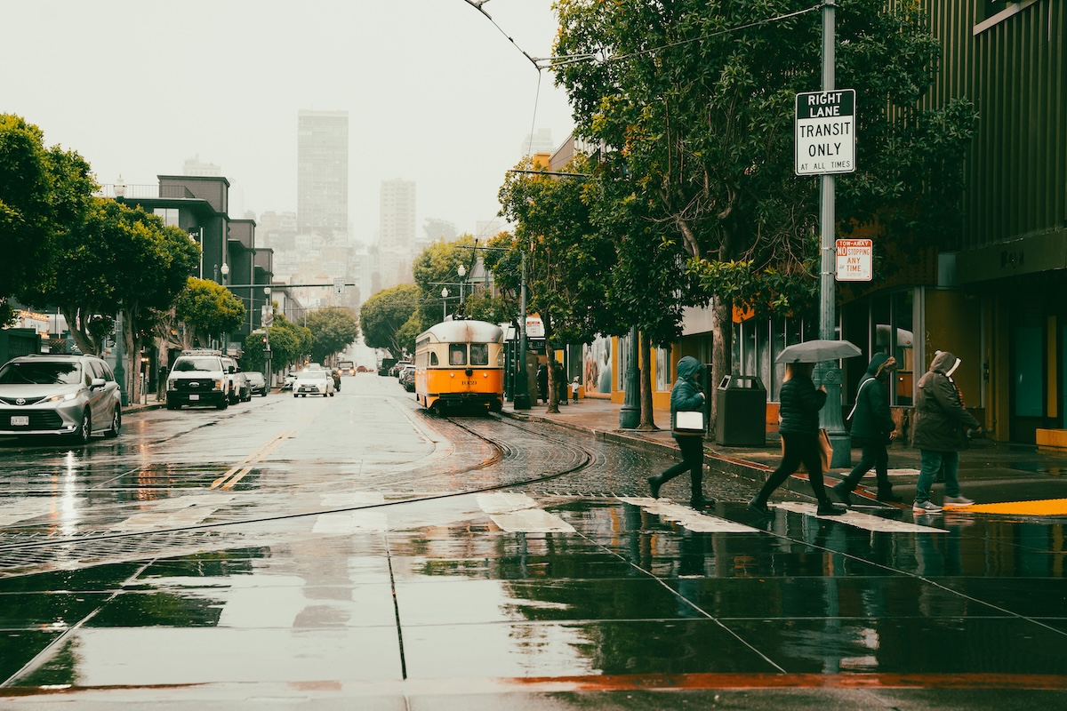a rainy day in San Francisco