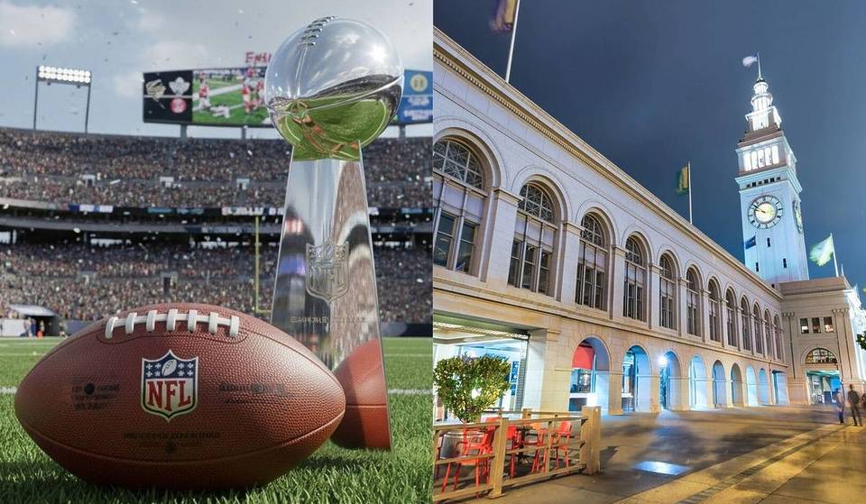 Super Bowl LX Is Decking Out These SF Spots With Projection Light Shows, Photo Ops, And Letterpress Artwork