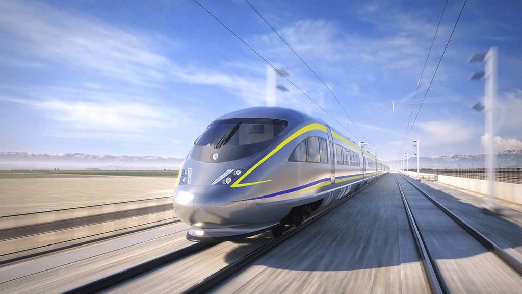 CA high speed train rendering.