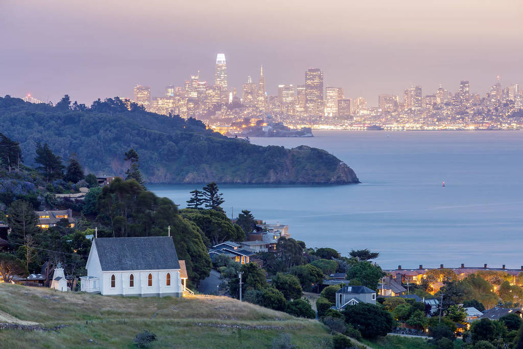 View of SF from Tiburon, California