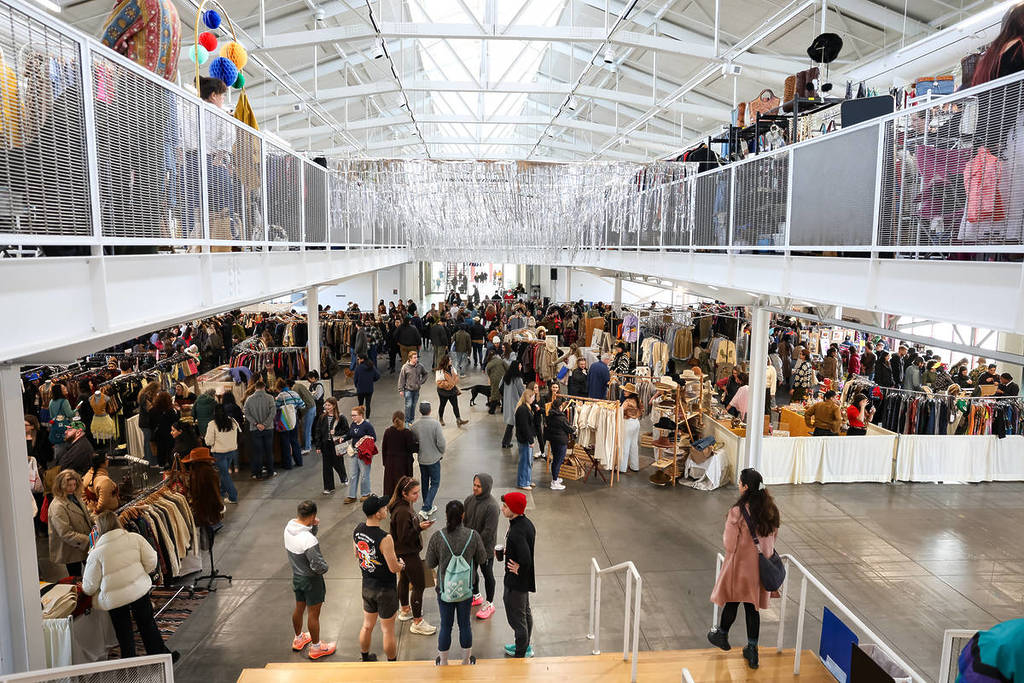 A large vintage market in San Francisco