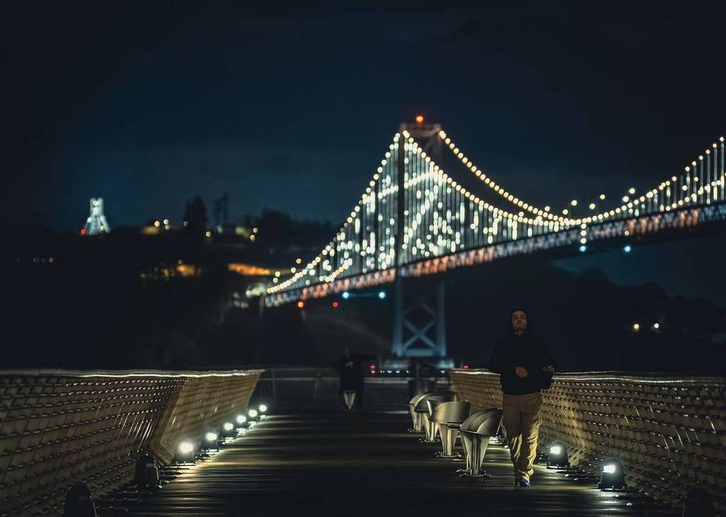 Bay lights in SF