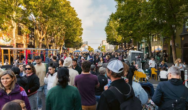 Three blocks on Valencia Street will be closed for a free street party and night market this week, with food, music, and dancing