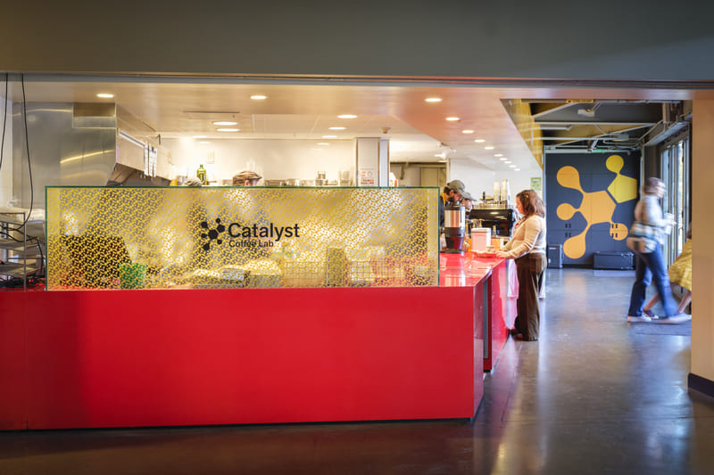 El mostrador de Catalyst Coffee Lab