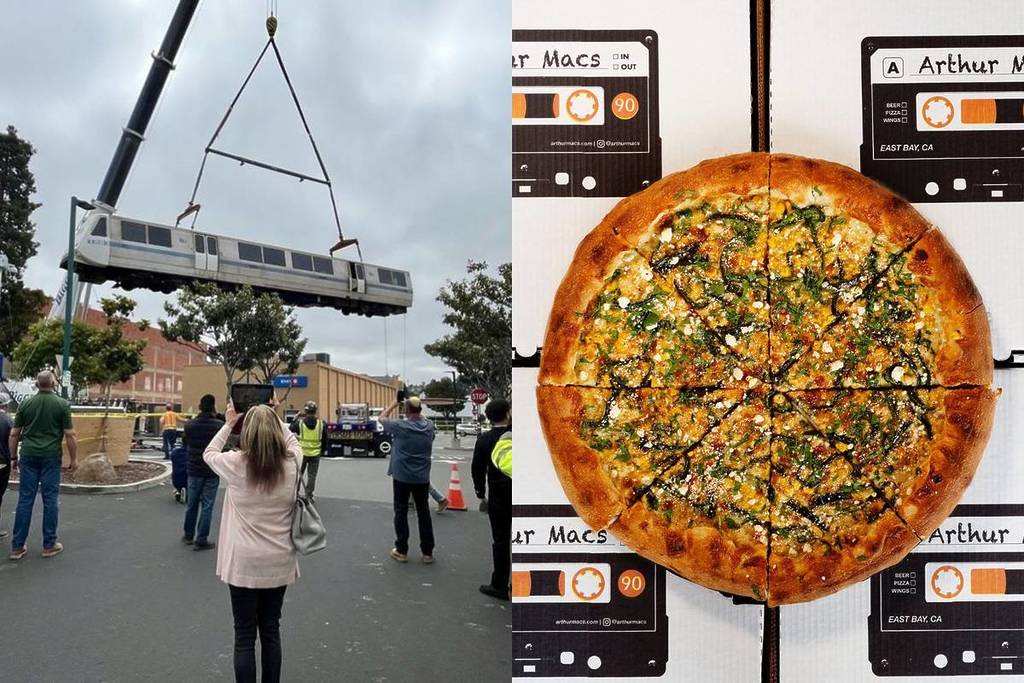 BART legacy car and Arthur Mac's pizza