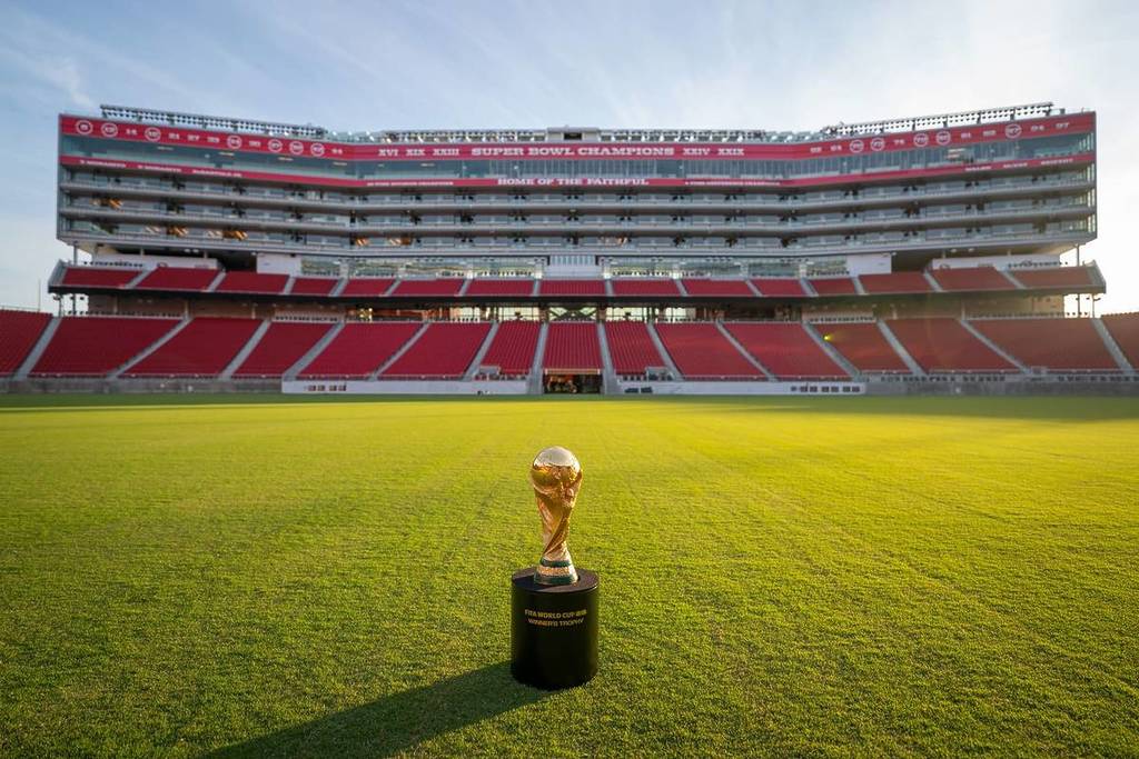FIFA World Cup trophy at Levi's Stadium