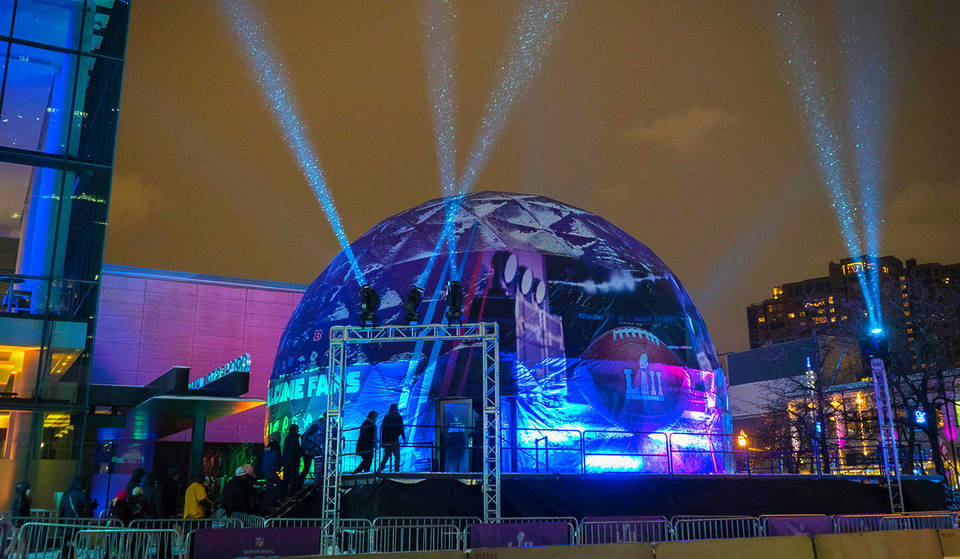 San Jose has officially opened a 60ft immersive viewing dome with 8k surround sound for summer watch parties 