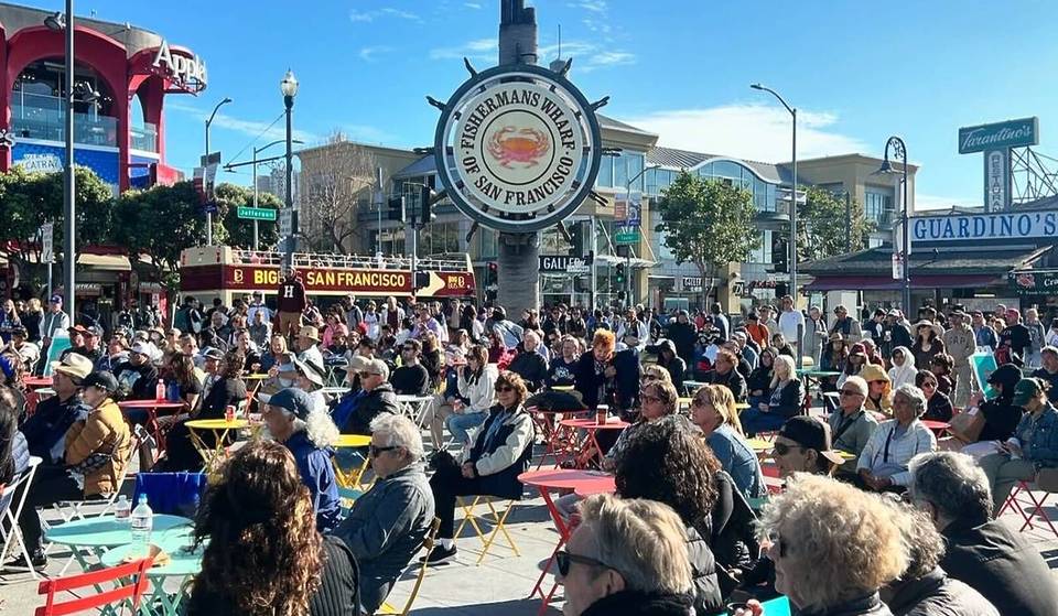 San Francisco’s newest waterfront entertainment zone is throwing a free 4-hour block party on Saturday — with a live ’80s cover band and craft cocktails